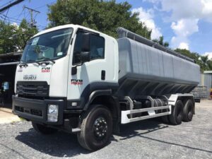 XE BỒN CHỞ CÁM ISUZU FVM34TE4 14 TẤN 24 KHỐI