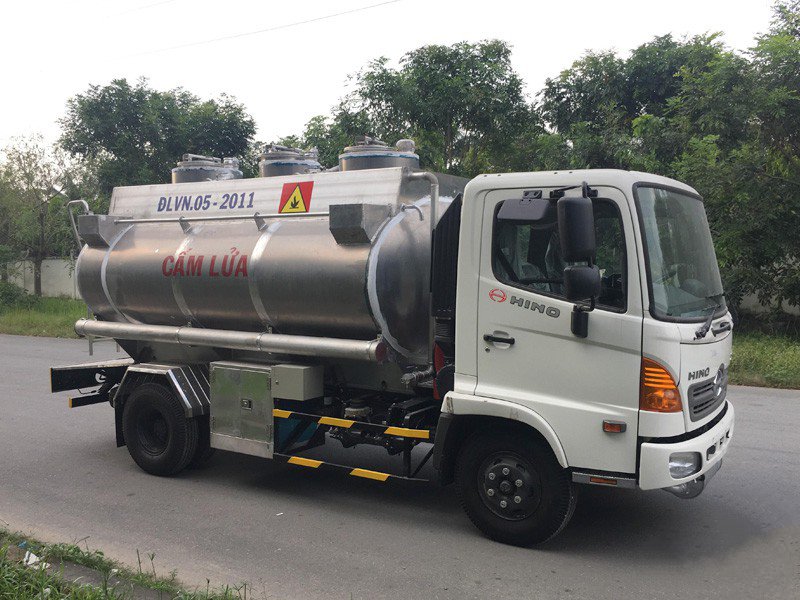 XE BỒN CHỞ XĂNG DẦU HINO FC9JETC 6 TẤN 8 KHỐI - Ảnh 4