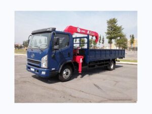 XE CẨU FAW 5.8 TẤN GẮN CẨU UNIC URV344 3 TẤN 4 KHÚC