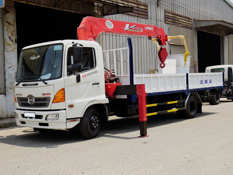 XE CẨU HINO FC9JLTA 3.4 TẤN GẮN CẨU UNIC URV545 - Ảnh 3