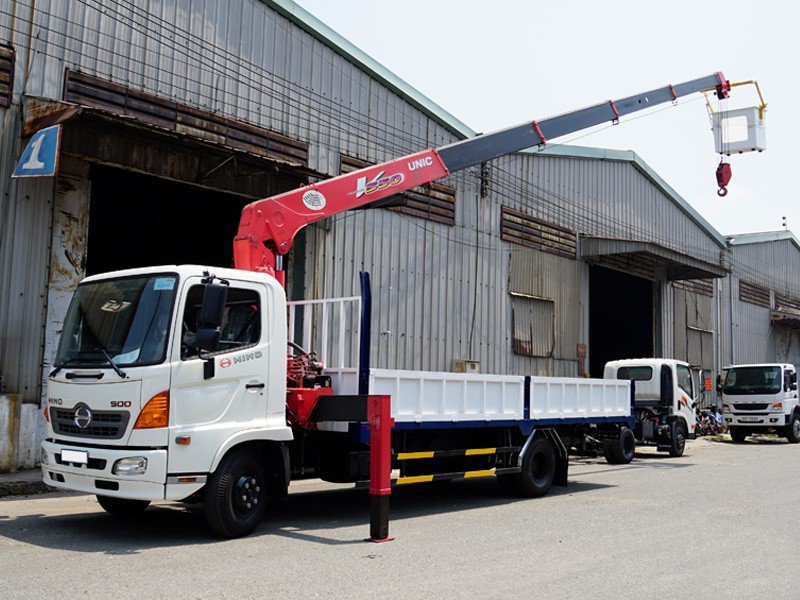 XE CẨU HINO FC9JLTA 3.4 TẤN GẮN CẨU UNIC URV545 - Ảnh 4
