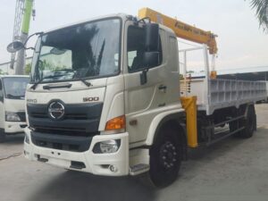XE CẨU HINO FL8JT7A 3 CHÂN 13 TẤN GẮN CẨU SOOSAN SCS524