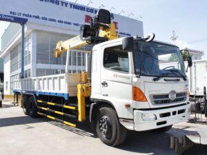 XE CẨU HINO FL8JW7A 12 TẤN GẮN CẨU SOOSAN 7 TẤN 6 KHÚC