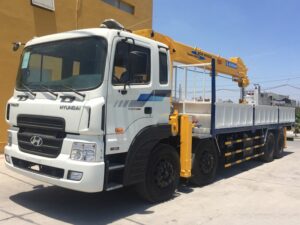 XE CẨU HYUNDAI HD320 10 TẤN GẮN CẨU SOOSAN 10 TẤN 5 KHÚC