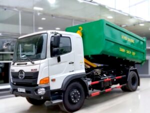 XE CHỞ RÁC THÙNG RỜI HOOKLIFT HINO FG 10 KHỐI