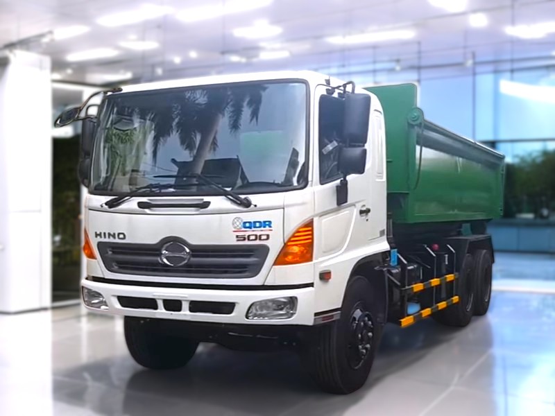 XE CHỞ RÁC THÙNG RỜI HOOKLIFT HINO FM 21 KHỐI - Ảnh 2