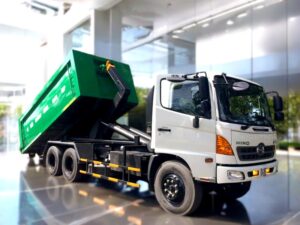 XE CHỞ RÁC THÙNG RỜI HOOKLIFT HINO FM 21 KHỐI