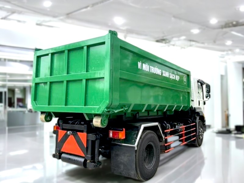 XE CHỞ RÁC THÙNG RỜI HOOKLIFT ISUZU 10 KHỐI FVR34L - Ảnh 8