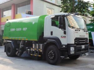 XE QUÉT ĐƯỜNG HÚT BỤI ISUZU FVR34LE4 5 TẤN