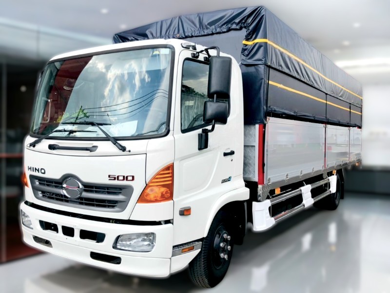 XE TẢI HINO FC9JLTC 6.5 TẤN THÙNG MUI BẠT - Ảnh 3