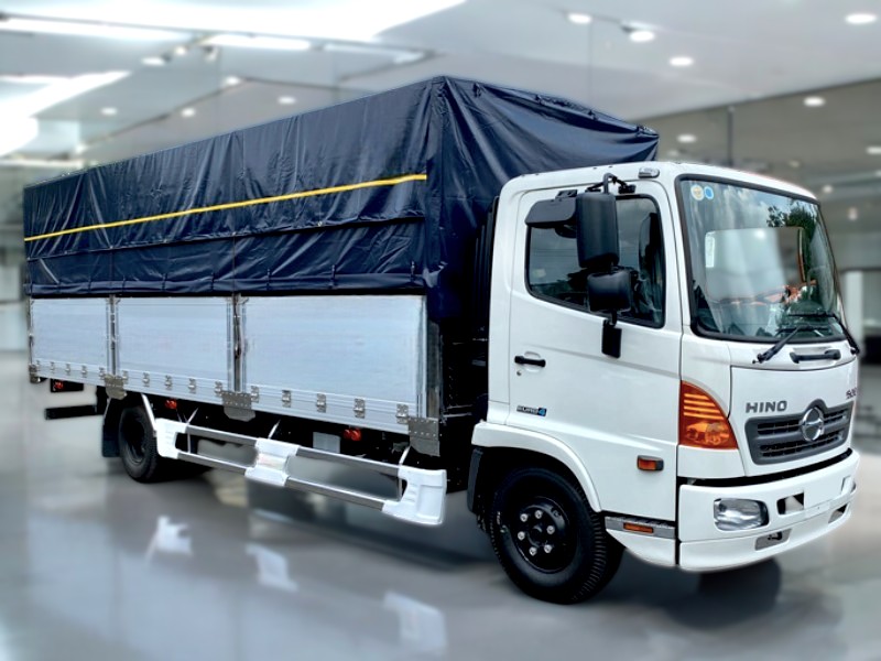 XE TẢI HINO FC9JLTC 6.5 TẤN THÙNG MUI BẠT - Ảnh 4