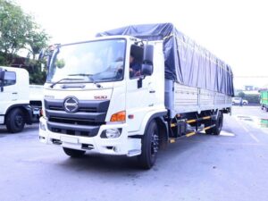 XE TẢI HINO FG8JT7A 9 TẤN THÙNG BẠT GẮN BỬNG NÂNG