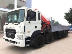 XE TẢI HYUNDAI HD360 5 CHÂN 14 TẤN GẮN CẨU PALFINGER 13 TẤN 5 KHÚC