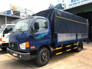 XE TẢI HYUNDAI NEW MIGHTY 110S 6.7 TẤN THÙNG BẠT BỬNG NÂNG