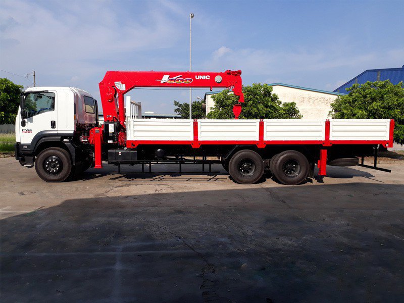 XE TẢI ISUZU 15 TẤN FVM GẮN CẨU UNIC 8 TẤN 5 KHÚC URV805 - Ảnh 3