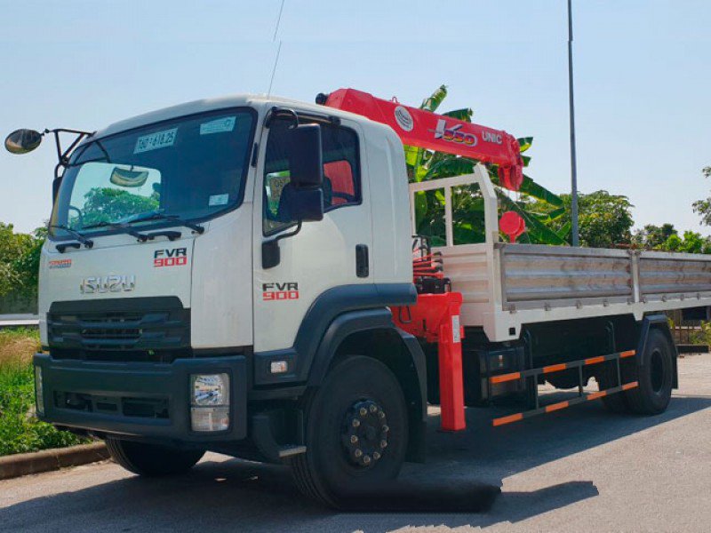 XE TẢI ISUZU 6.4 TẤN FVR34Q GẮN CẨU UNIC 5 TẤN 4 KHÚC - Ảnh 4