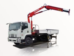 XE TẢI ISUZU 7.7 TẤN FVR34S GẮN CẨU GẤP FERRARI 2 TẤN