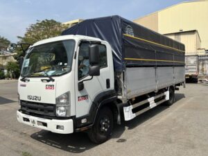 XE TẢI ISUZU FRR90NE4 6.5 TẤN THÙNG BẠT BỬNG NÂNG