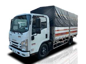 XE TẢI ISUZU NMR85HE4 3 TẤN THÙNG MUI BẠT