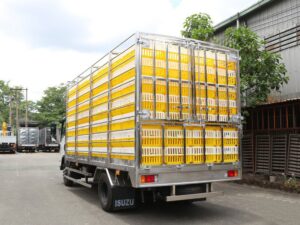 Alternative view of XE TẢI ISUZU NQR75ME4 3.2 TẤN CHỞ GÀ VỊT CON