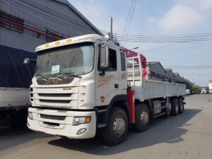 Alternative view of XE TẢI JAC 5 CHÂN 19 TẤN GẮN CẨU UNIC 5 TẤN URV554