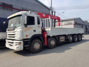 XE TẢI JAC 5 CHÂN 19 TẤN GẮN CẨU UNIC 5 TẤN URV554