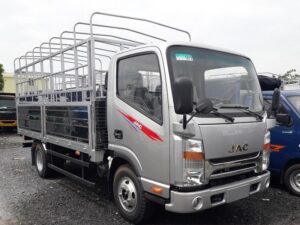 XE TẢI JAC N350 3,5 TẤN THÙNG MUI BẠT ĐỘNG CƠ ISUZU