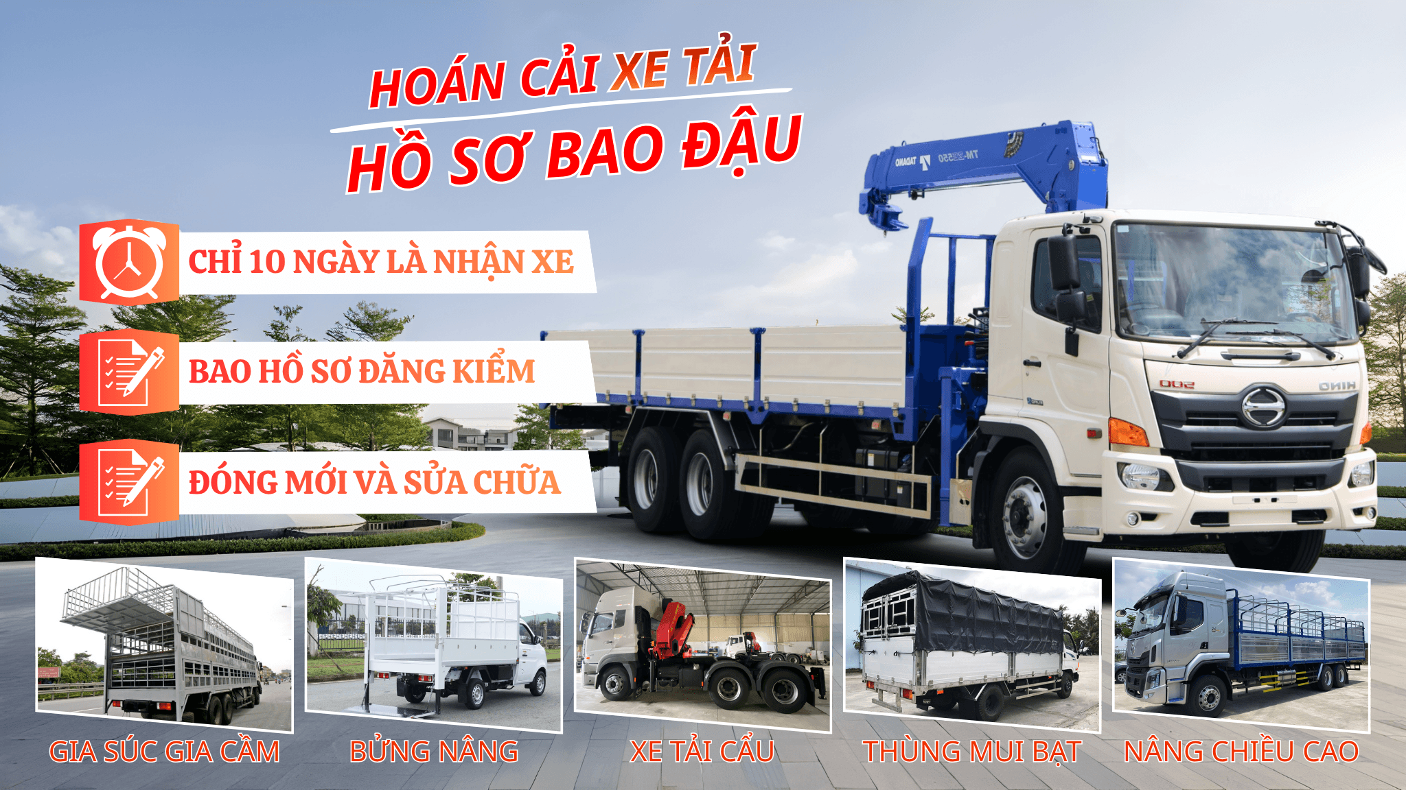 Đóng thùng, hoán cải, sửa chữa xe tải Đông Hải Ô Tô